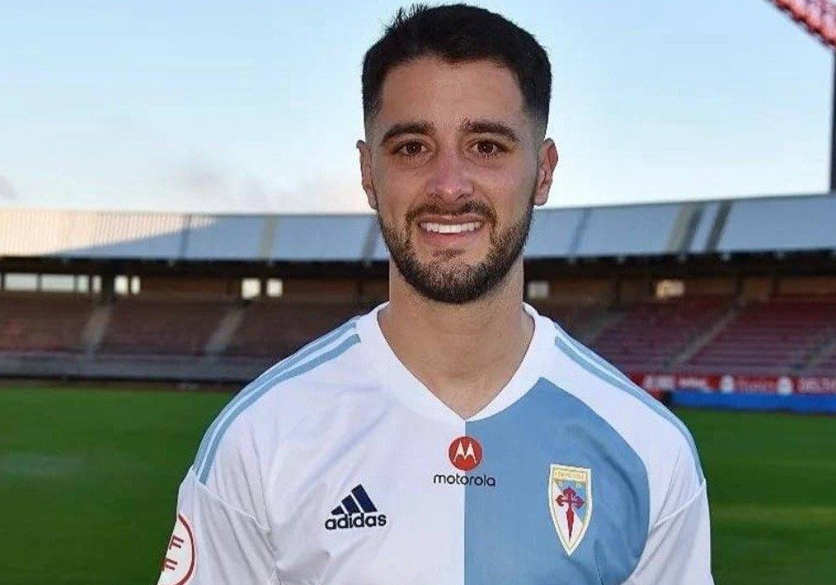 Manu Ramírez en su presentación en el Compostela el pasado mes de enero