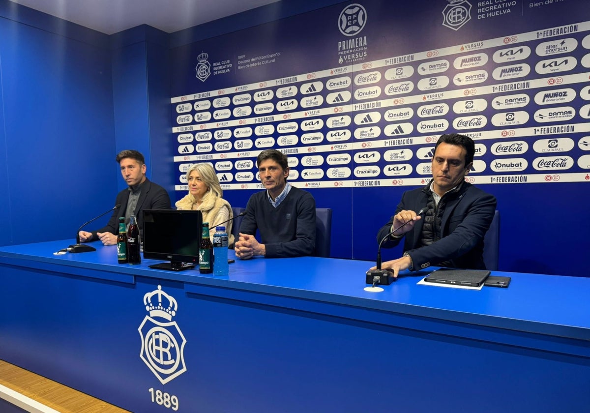 Juan Ramos, Begoña Calderón, Jesús Vázquez y Antonio Manuel Carrasco, esta mañana