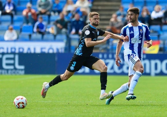 Dani Romero ha debutado con el primer equipo del Recreativo en las tres últimas jornadas