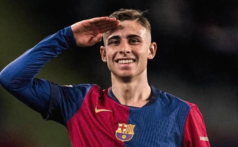Imagen principal - Fermín López conquistó la liga con el Barça, y abajo Ángel de los Santos con el Real Madrid y Adolfo Bracero con el Athletic Nacional