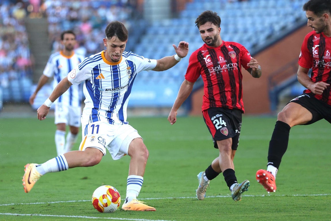 El tropezón del Recre en casa, en imágenes