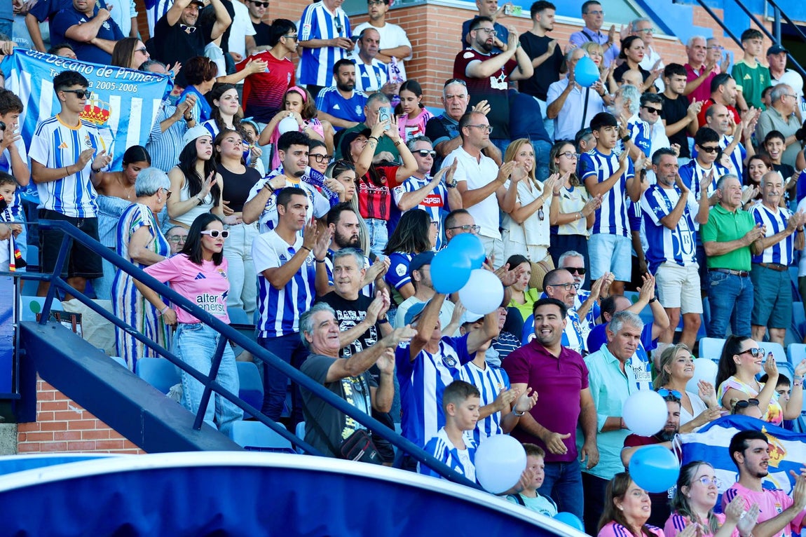 El tropezón del Recre en casa, en imágenes