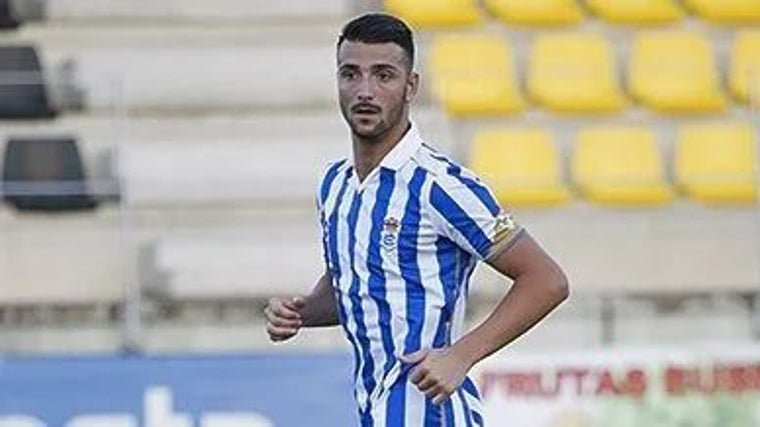 Rubén Mesa, en un partido como albiazul