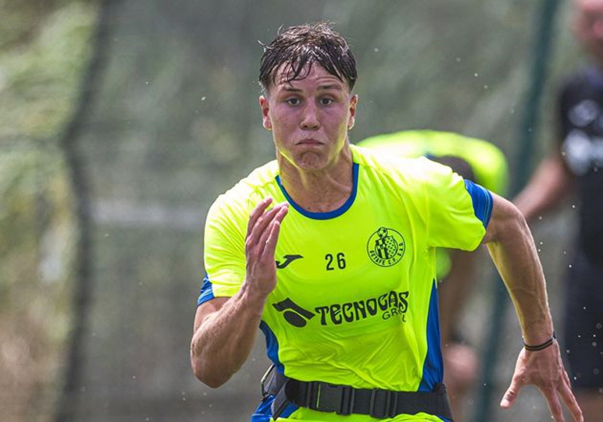Davinchi en un reciente entrenamiento con el conjunto madrileño