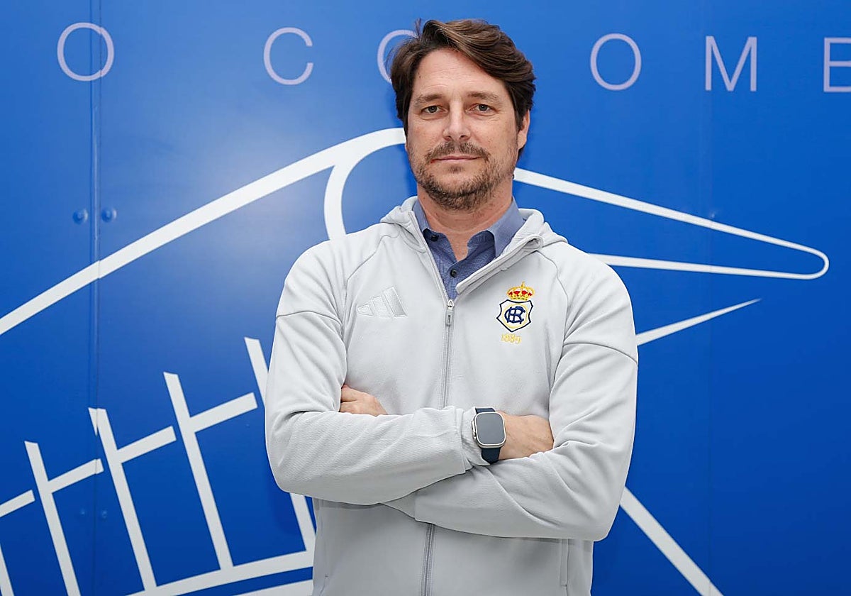 El presidente del Recreativo de Huelva, Adrián Fernández