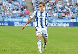 Alberto Vela, en un partido con el Decano