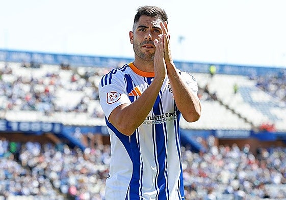 Roni, delantero del Recreativo de Huelva