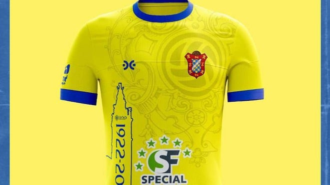 La camiseta esta temporada del CD Moguer