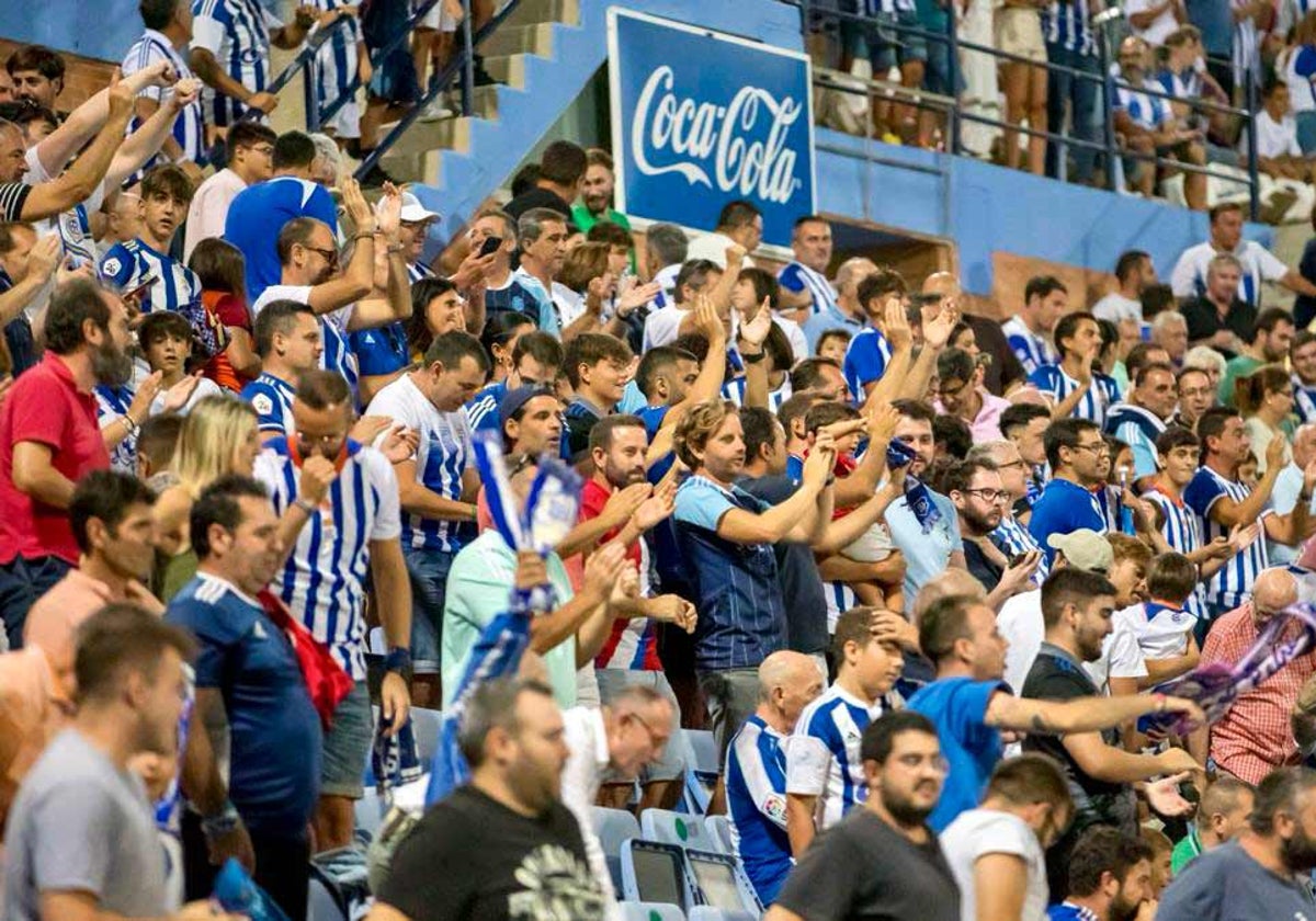 Aficionados en el partido del domingo