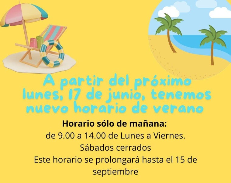 El horario de verano de la biblioteca de Huelva se extenderá del 17 de junio al 15 de septiembre