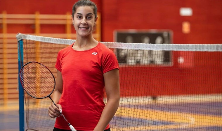 Carolina Marín durante uno de sus entrenamientos