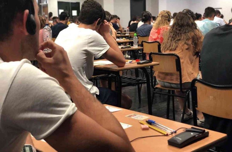 Examen con la nueva tecnología