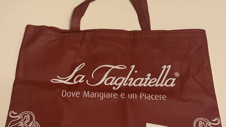 Bolsa de regalo de La Tagliatella