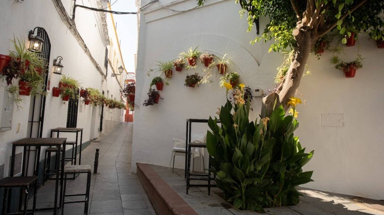 Calle Monjas, en Almonte