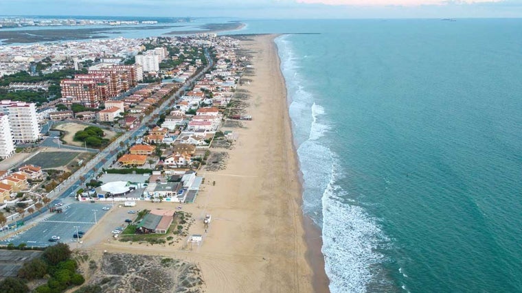 La playa urbana de Punta Umbría