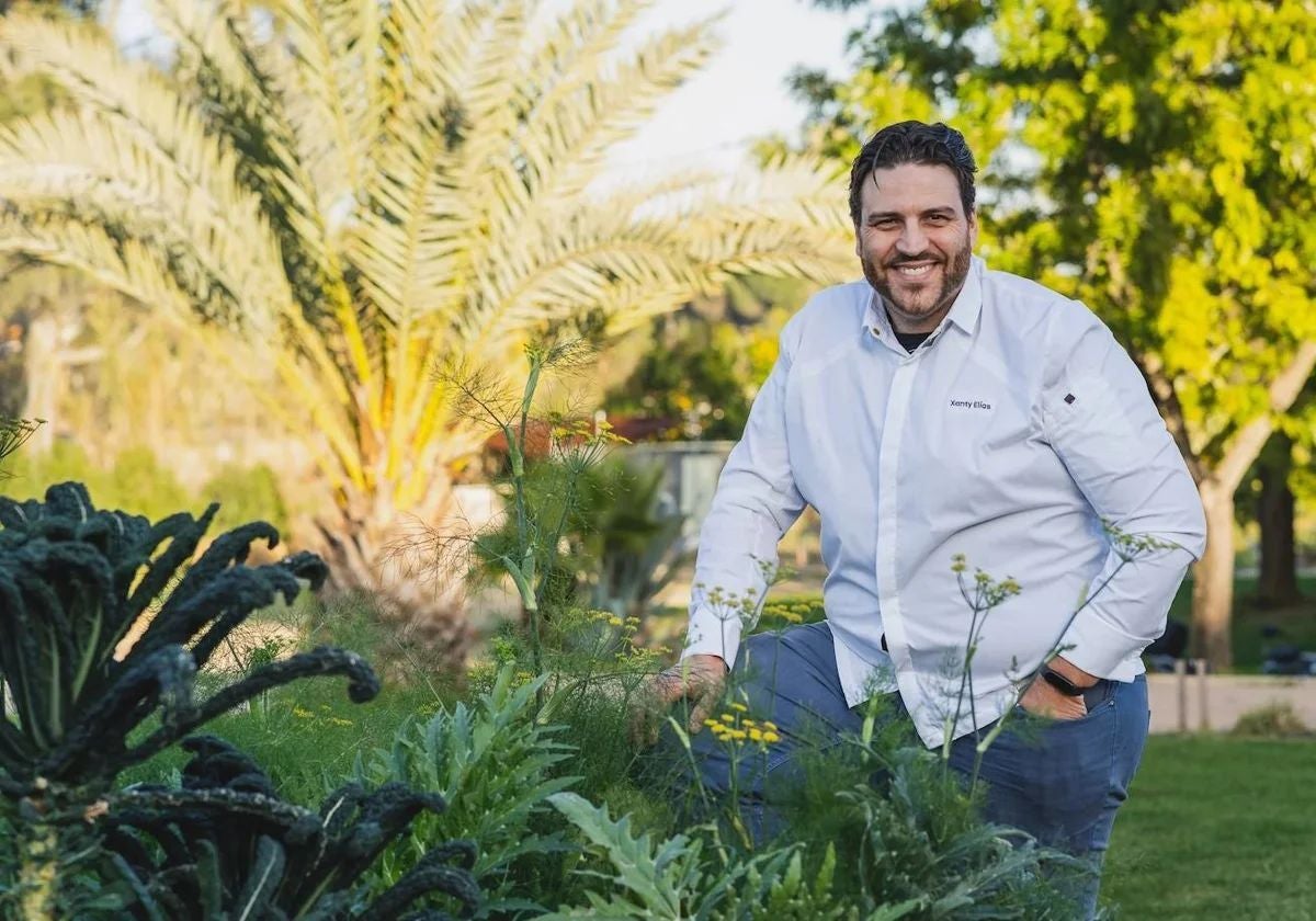 Xanty Elías en su restaurante Finca Alfoliz