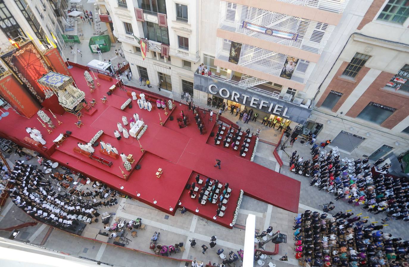 La coronación de la Virgen de la Amargura de Huelva, en imágenes