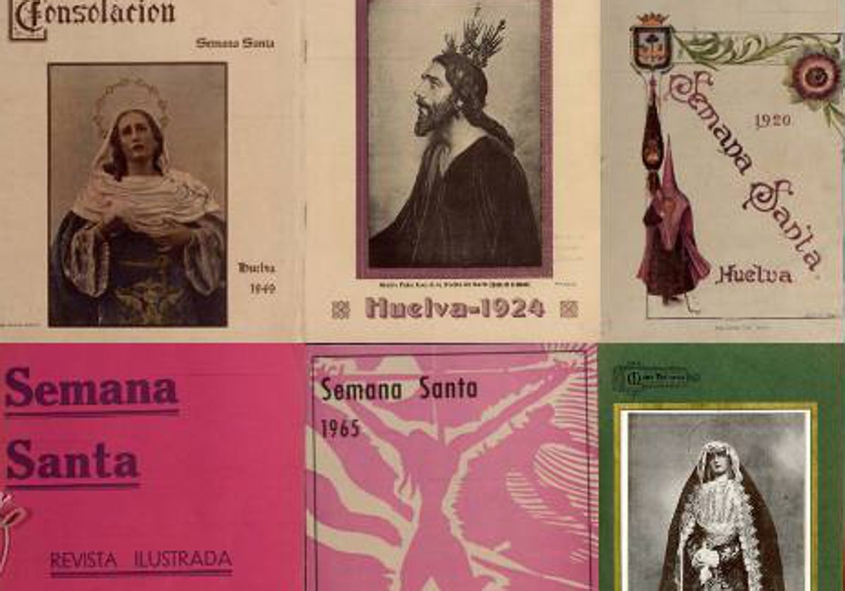 Revistas antiguas de la Semana Santa de Huelva