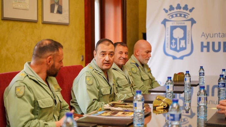 Mandos de la Legión, esta semana en Huelva ultimando los preparativos