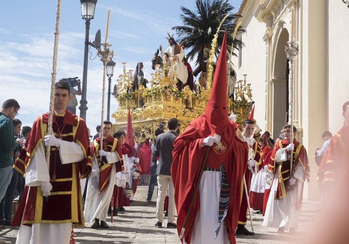 El Domingo de Ramos de Huelva arranca en la Mayor de San Pedro