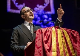 David Martín le canta a Huelva y sus excelencias en su pregón de la Semana Santa 2024