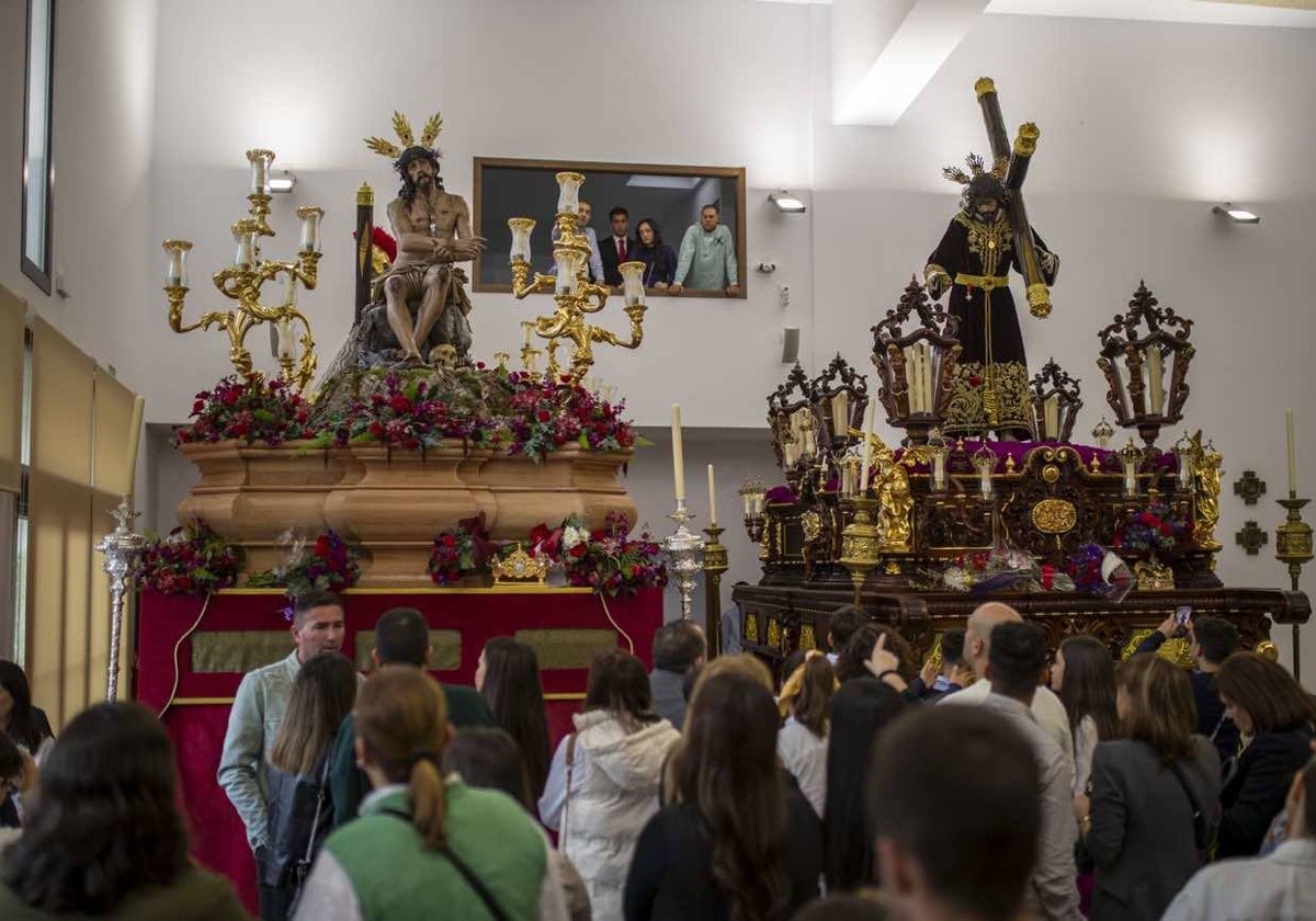 Los titulares de la Hermandad de la Redención, el pasado Domingo de Ramos