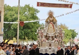 La Virgen de la Salud procesionando por el centro de Huelva bajo palio será una imagen inédita