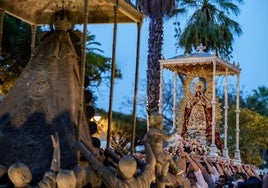 Magna Mariana de Huelva: Moguer convirtió las calles de la capital en los pinares de Montemayor