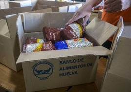 Un total de 84 establecimientos de Huelva participan en una nueva recogida solidaria del Banco de Alimentos