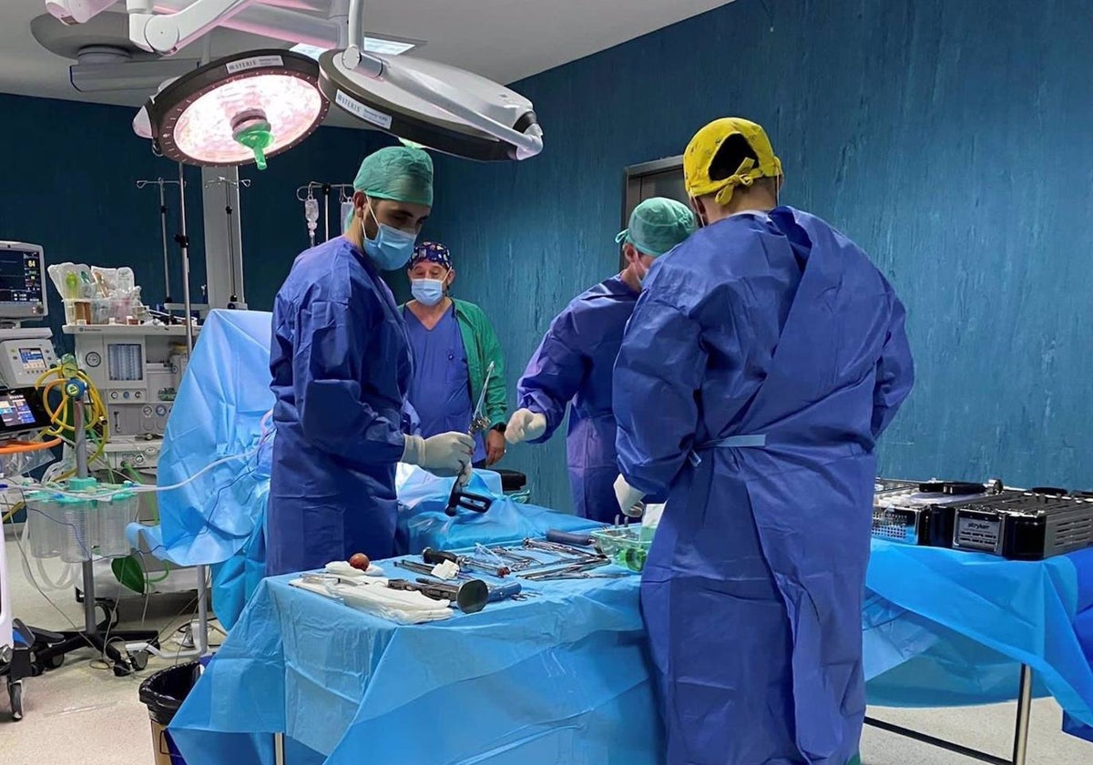 Una operación de fractura de cadera