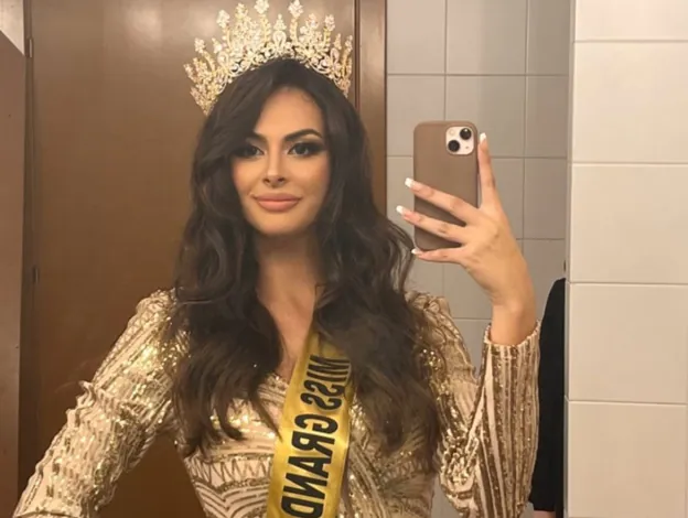 Alejandra Domínguez tras ganar el certamen Miss Grand Huelva 2023