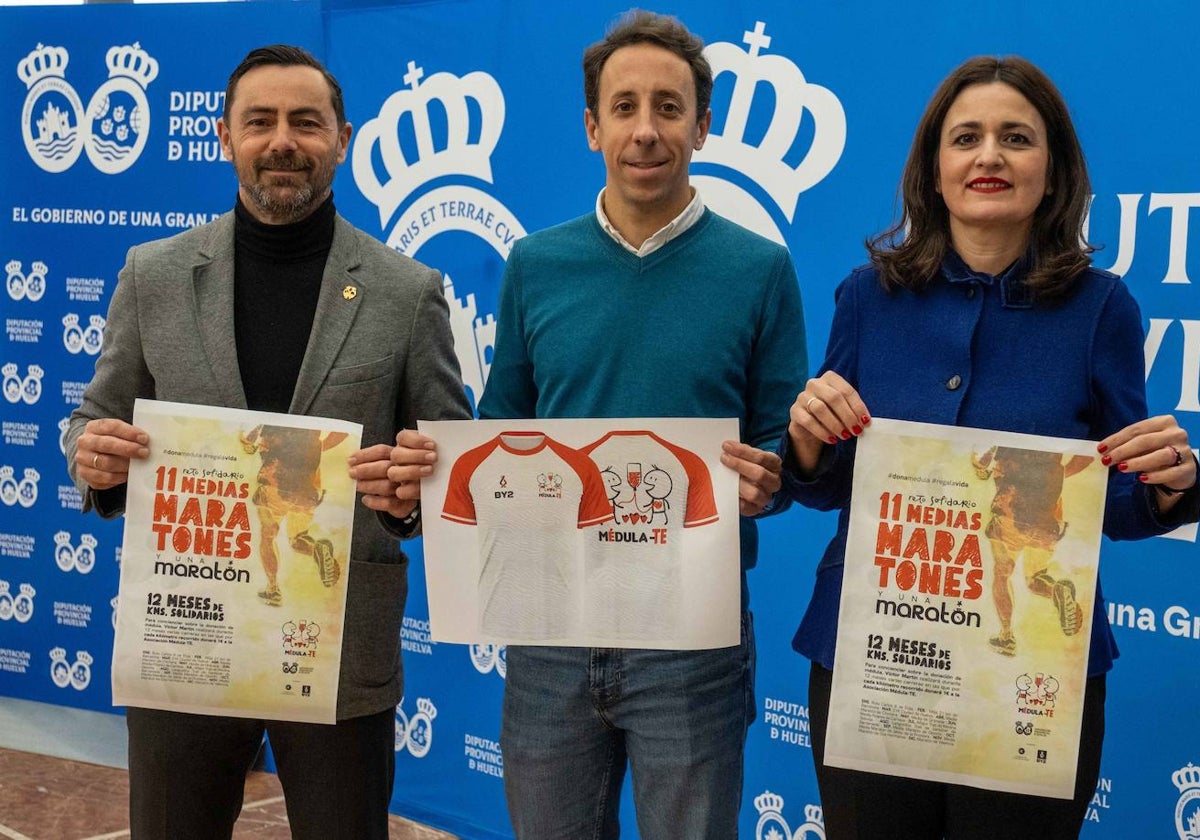 El atleta moguereño Víctor Martín ha presentado su iniciativa a la Diputación