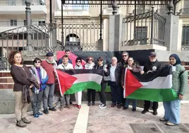 Una de las movilizaciones llevadas a cabo por la plataforma 'Huelva con Palestina'