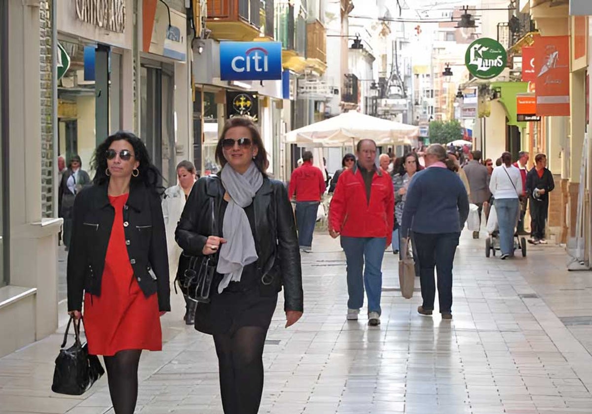 Ambiente en una céntrica calle de la capital