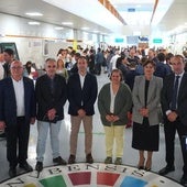 Las autoridades en la inauguración este miércoles de la I Feria de la Ciencia de Huelva