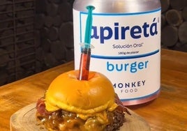 Sacan una hamburguesa con sabor a este conocido medicamento de la infancia que puedes probar en Huelva