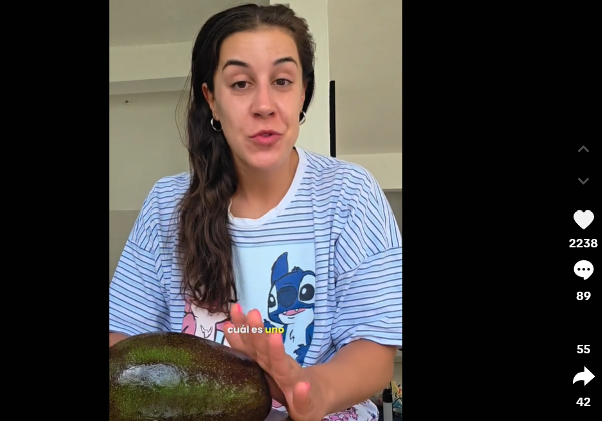 Captura de pantalla del vídeo de Carolina Marín en Tik Tok