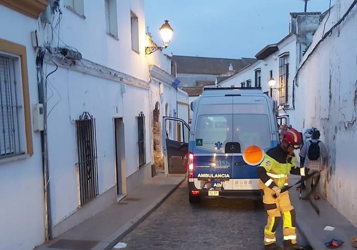 Bomberos y servicios sanitarios, en el lugar del suceso