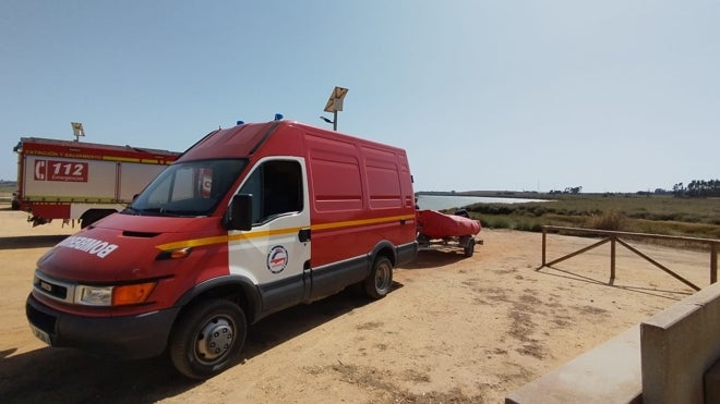 Bomberos del Consorcio Provincial acudieron al muelle sanjuanero