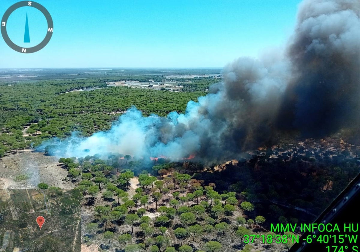 Incendio en Bonares