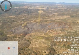 El Infoca da por estabilizado el incendio de Calañas