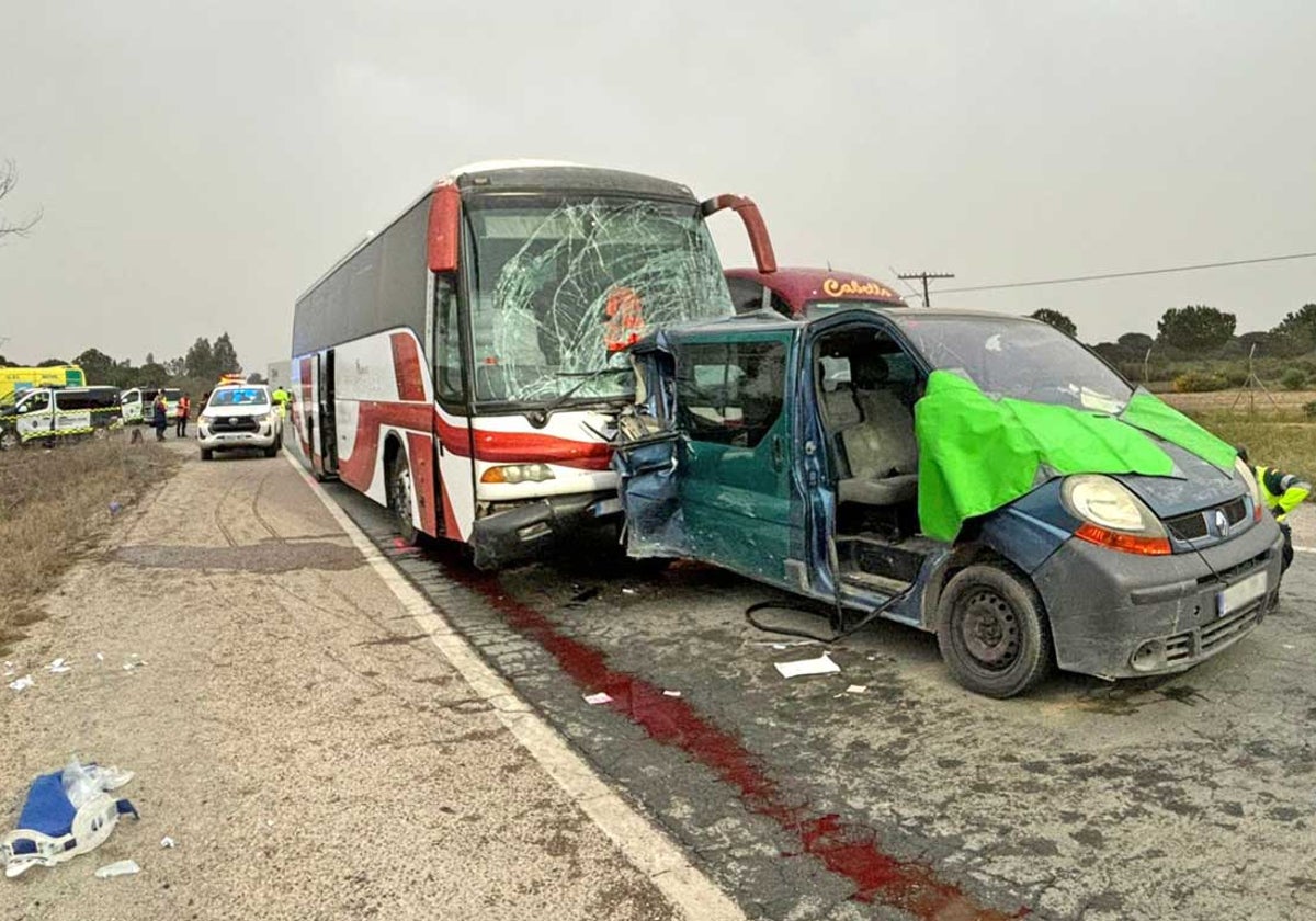 El escenario del accidente