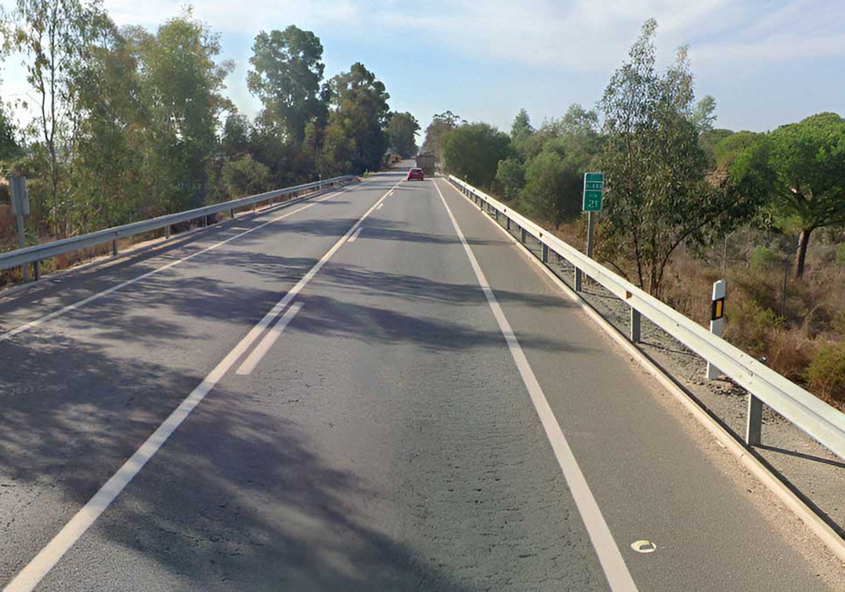 El tramo de carretera donde se produjo el accidente