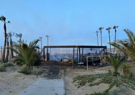 El alcalde de Punta Umbría dice que el incendio de 'El Tabla' es «una tragedia»