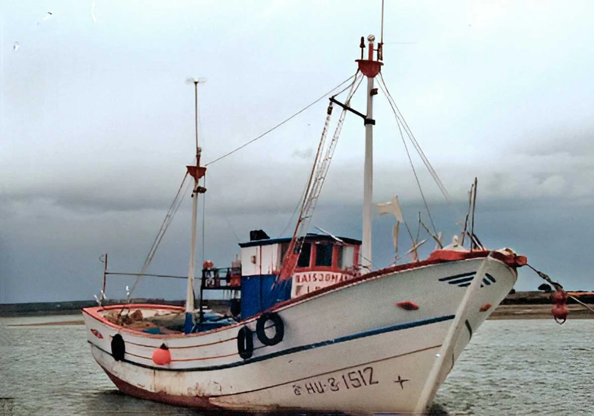 El pesquero 'Raisjoman', hundido en la Costa de Huelva