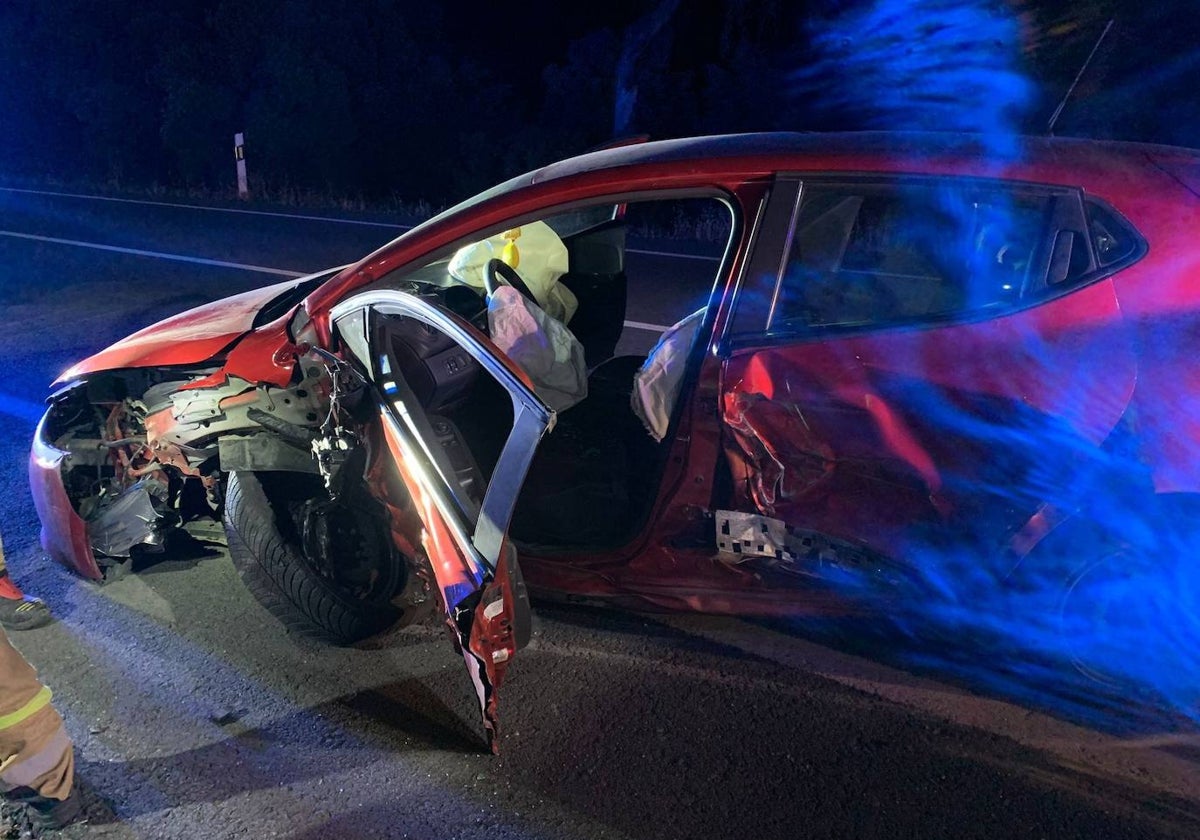 El accidente que ha tenido lugar en la A-495 en San Juan del Puerto