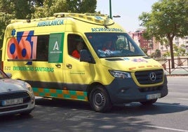 Hospitalizado un ciclista de 70 años tras chocar contra un coche entre Huelva y Gibraleón