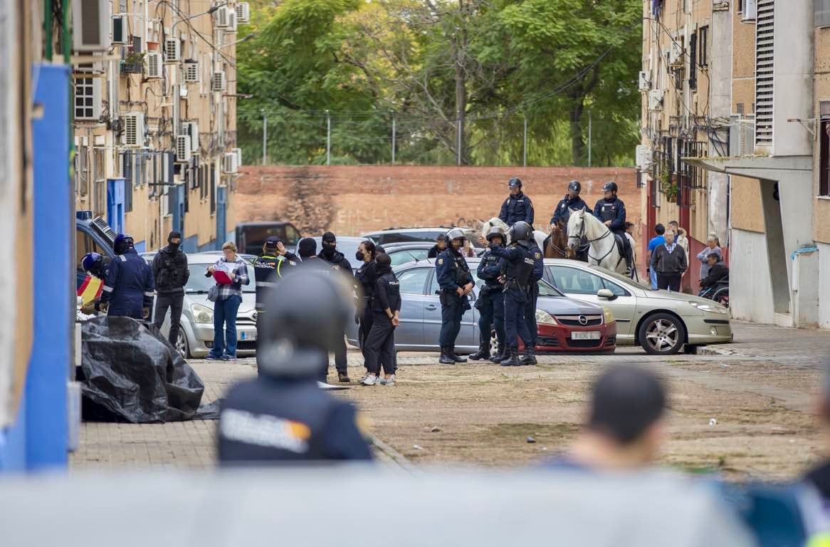 La macrorredada de El Torrejón de Huelva, en imágenes