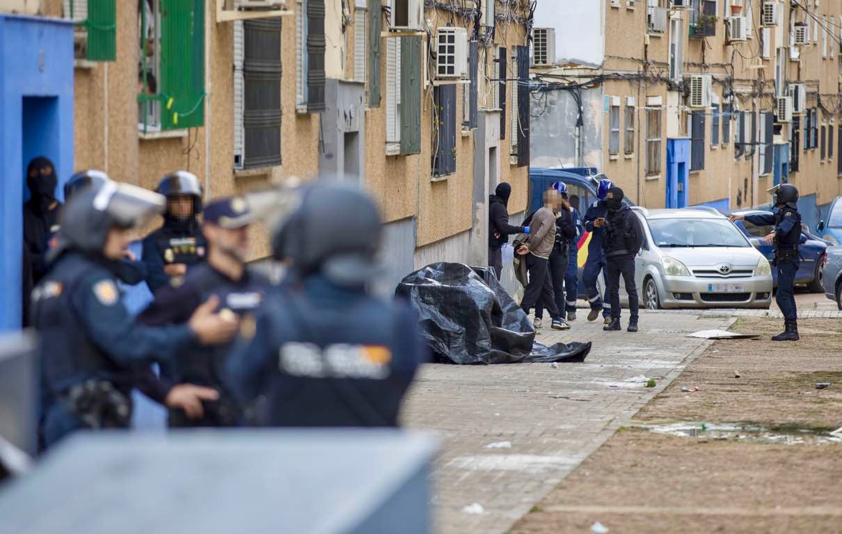 La macrorredada de El Torrejón de Huelva, en imágenes