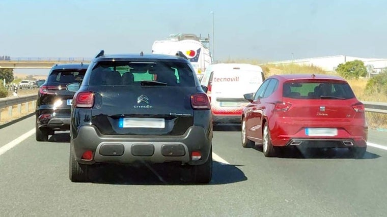 Atasco en la ruta hacia Huelva